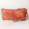 LC-NMBG101 Wristlet Genuine Leather women bag western Bag