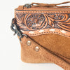 ADBG344 American Darling Hand Tooled Leather WristletBag