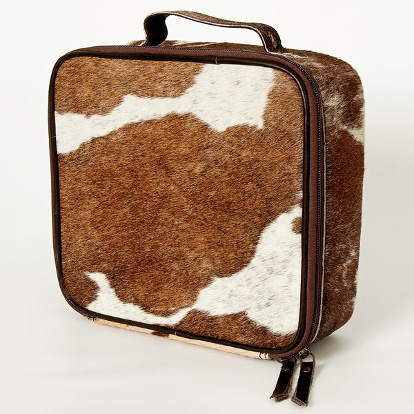 ADBGA225 American Darling Hair on Hide Makeup Bag Western Leather Travel Case
