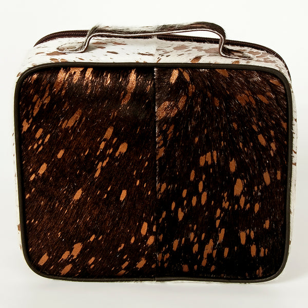 ADBGA228 American Darling Metallic Cowhide Makeup Bag Travel Case Organizer