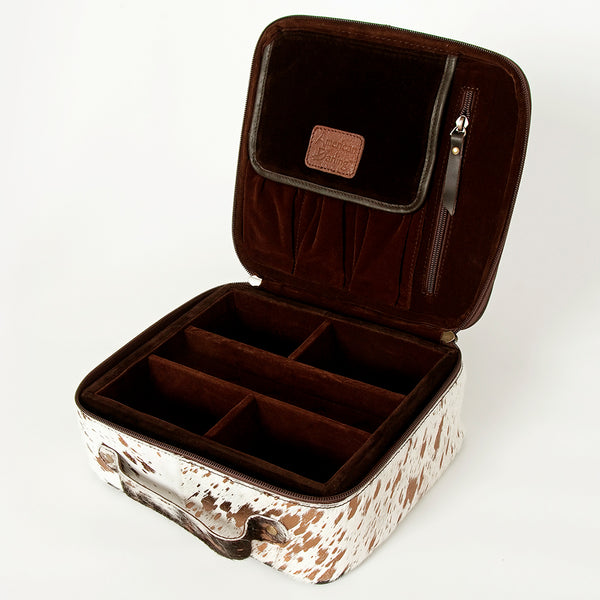 ADBGA228 American Darling Metallic Cowhide Makeup Bag Travel Case Organizer