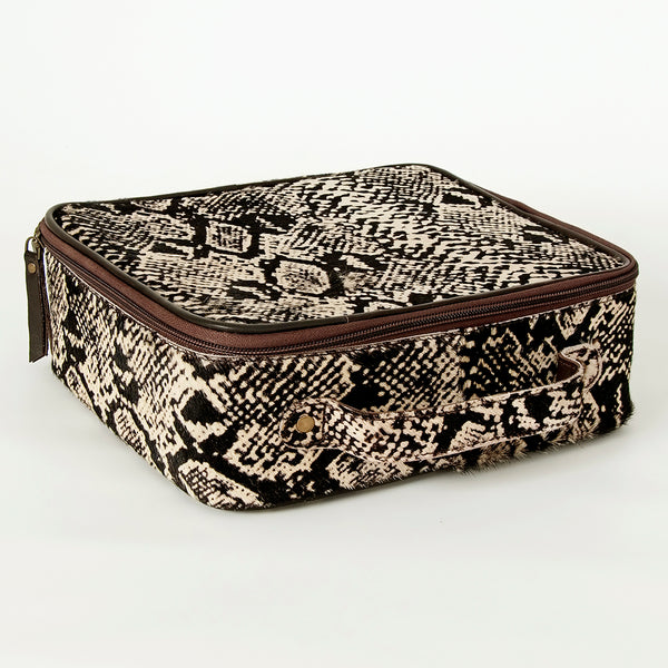 ADBGA229 American Darling Hair-On Cowhide Genuine Leather Jewelry Case Organizer