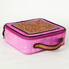ADBGA233 American Darling Hand Tooled Floral Carved Hair-On Cowhide Jewelry Case