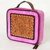 ADBGA233 American Darling Hand Tooled Floral Carved Hair-On Cowhide Jewelry Case