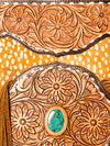 ADBGA234 American Darling Hand Tooled Hair-On Cowhide Large Cross body Bag Fringe