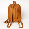 ADBGA235A American Darling Hand Tooled Genuine Leather Backpack Turquoise Concho
