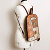 ADBGA235 American Darling Hair-On Cowhide Backpack Hand Tooled Floral Carved