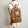 ADBGA235 American Darling Hair-On Cowhide Backpack Hand Tooled Floral Carved
