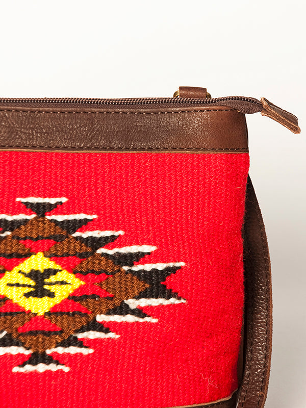 ADBGA236 American Darling Kilim & Leather Crossbody Bag - Western Saddle Purse
