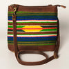 ADBGA236 American Darling Kilim & Leather Crossbody Bag - Western Saddle Purse