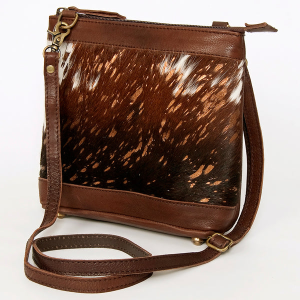 ADBGA236 American Darling Hair-On Cowhide Large Cross body Bag Genuine Leather