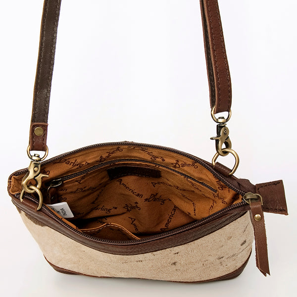 ADBGA236 American Darling Hair-On Cowhide Large Cross body Bag Genuine Leather