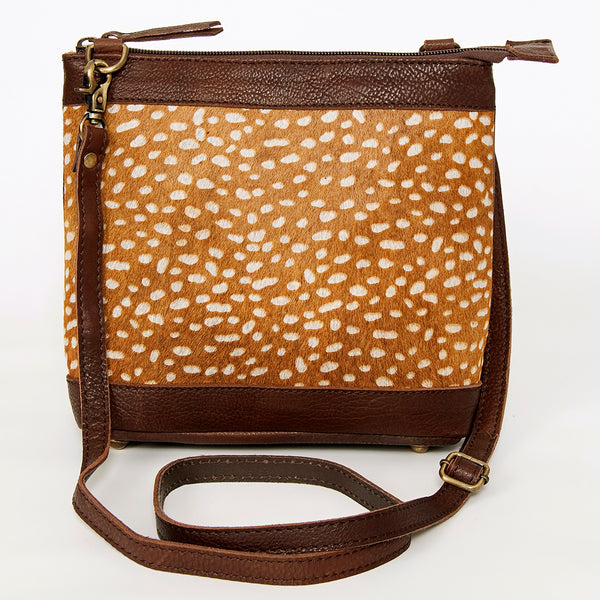 ADBGA236 American Darling Hair-On Cowhide Large Cross body Bag Genuine Leather