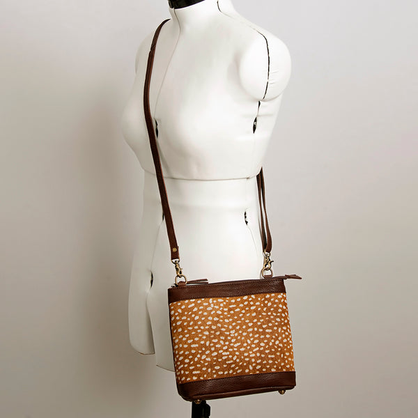 ADBGA236 American Darling Hair-On Cowhide Large Cross body Bag Genuine Leather