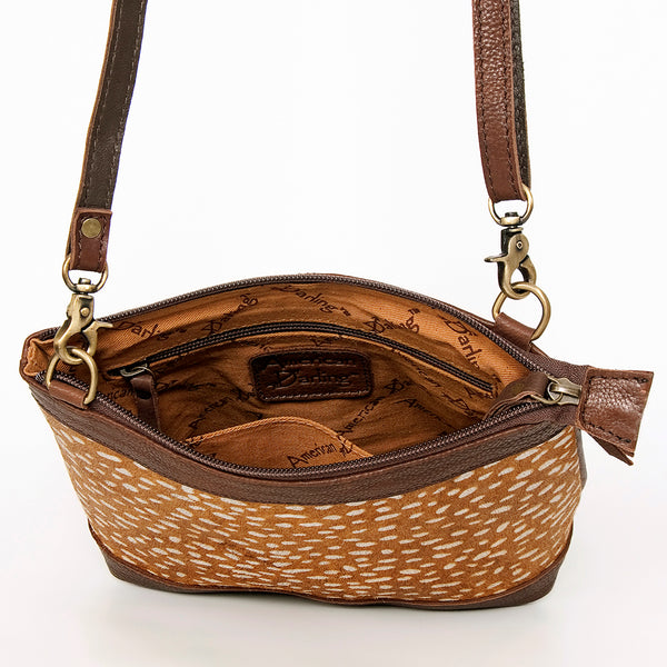 ADBGA236 American Darling Hair-On Cowhide Large Cross body Bag Genuine Leather