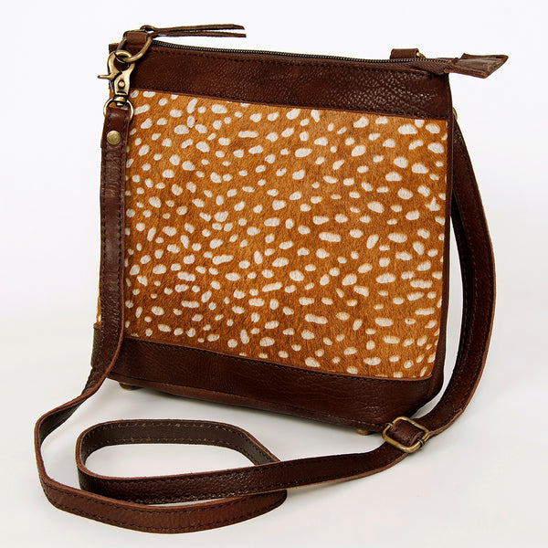 ADBGA236 American Darling Hair-On Cowhide Large Cross body Bag Genuine Leather