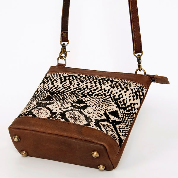 ADBGA236 American Darling Hair-On Cowhide Large Cross body Bag Genuine Leather