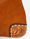 ADBGA237A American Darling Hand Tooled Genuine Leather Hobo Bag Floral Carved
