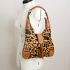 ADBGA237 American Darling Cowhide Patchwork & Tooled Leather Hobo Shoulder Bag Tassel Accent