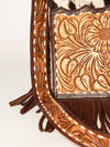 ADBGA239 American Darling Hair-On Cowhide Messenger Bag Hand Tooled Genuine Leather