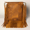 ADBGA240 American Darling Hair-On Cowhide Messenger Bag Genuine Leather Fringes