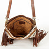 ADBGA241B American Darling Large Cross body Bag Hair-On Cowhide Hand Tooled Genuine Leather