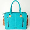 ADBG230 American Darling Western Leather Tote Bag - Hand Tooled Floral Carved Damascus Purse