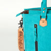 ADBG230 American Darling Western Leather Tote Bag - Hand Tooled Floral Carved Damascus Purse