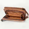 ADBG807 American Darling Hand Tooled Leather Small Cross body Bag with Hair-On Cowhide