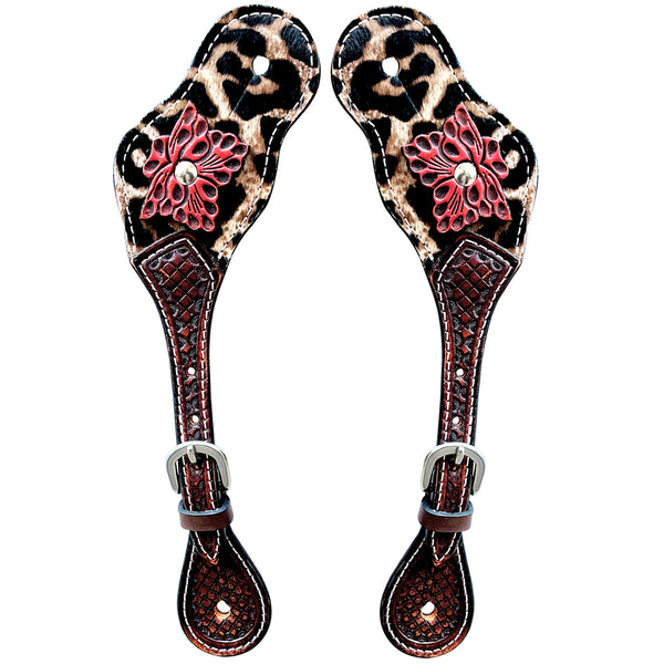 BER145-Western American Leather Spur Strap