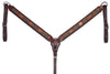 BER149-Western Leather Breast Collar
