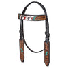 BER154-Western Leather Headstall