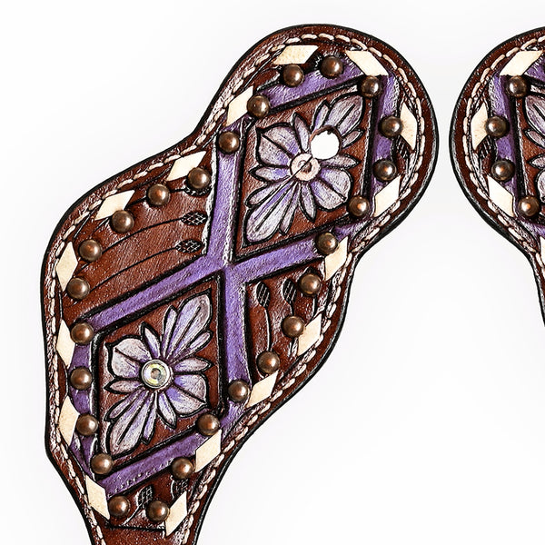 BER168-Western American Leather Spur Strap