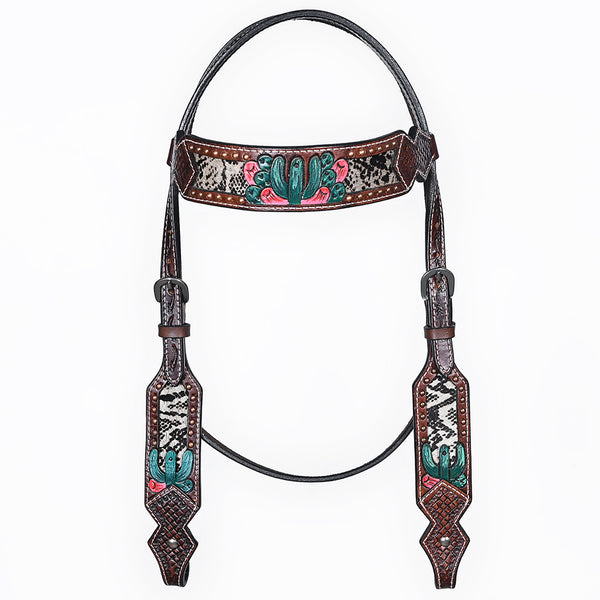 BER170-Western Leather Headstall