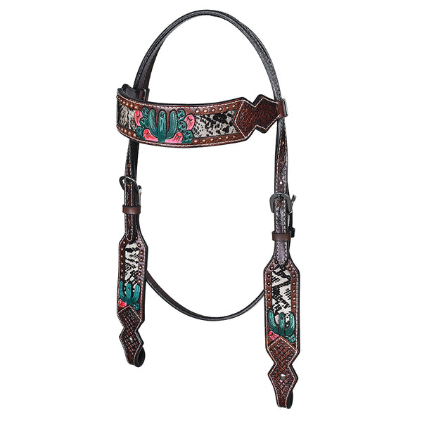BER170-Western Leather Headstall