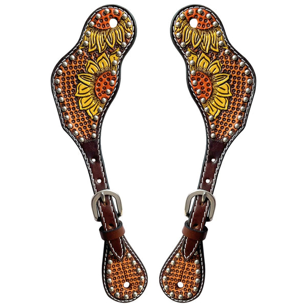 BER172-Western American Leather Spur Strap