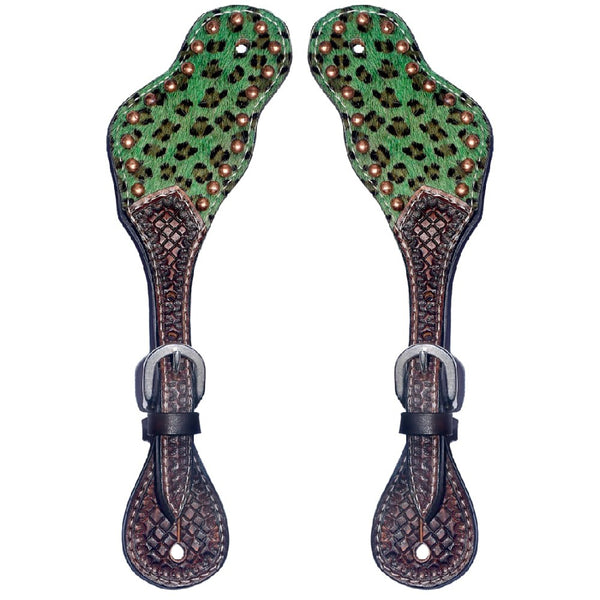 BER173-Western American Leather Spur Strap