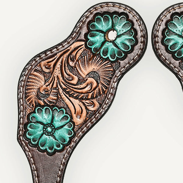 BER175-Western American Leather Spur Strap