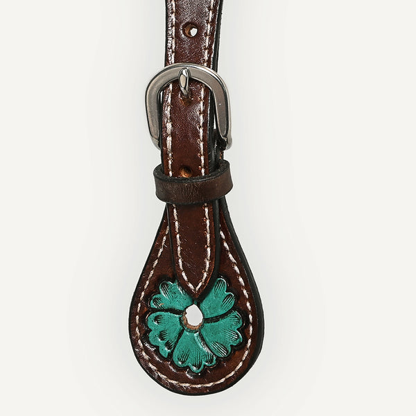 BER175-Western American Leather Spur Strap