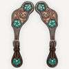 BER175-Western American Leather Spur Strap