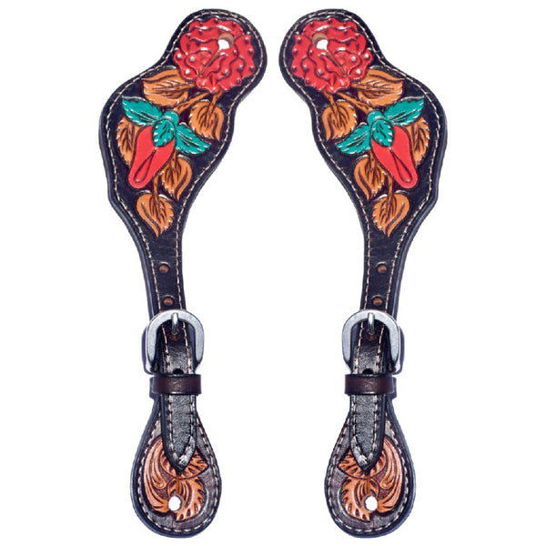 BER178-Western American Leather Spur Strap