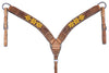BER186-Western Leather Breast Collar