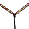 BER189-Western Leather Breast Collar