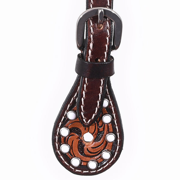 BER193-Western American Leather Spur Strap