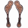 BER193-Western American Leather Spur Strap