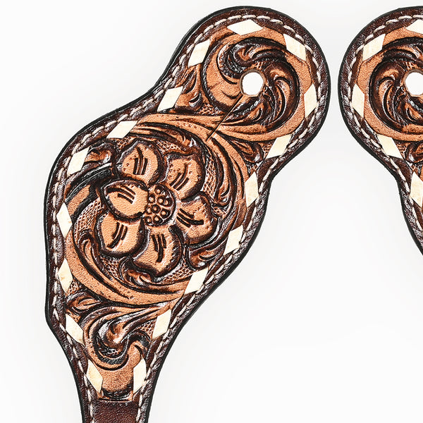 BER196-Western American Leather Spur Strap