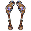 BER205-Western American Leather Spur Strap