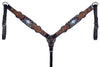 BER221-Western Leather Breast Collar
