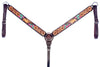 BER236-Western Leather Breast Collar