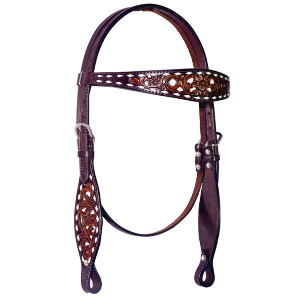 BER246-Western Leather Headstall